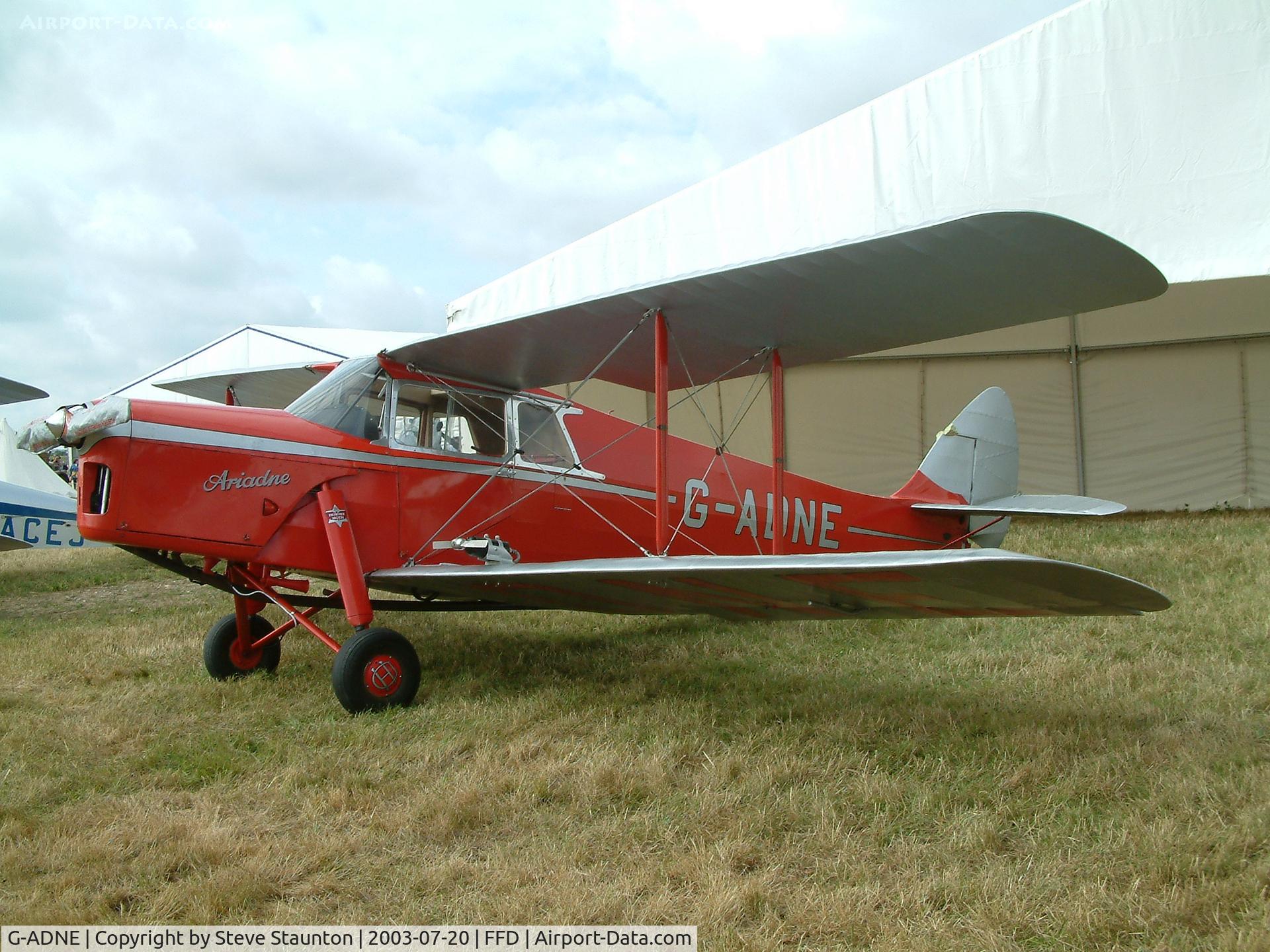G-ADNE, 1936 De Havilland DH.87B Hornet Moth C/N 8089, Royal International Air Tattoo 2003