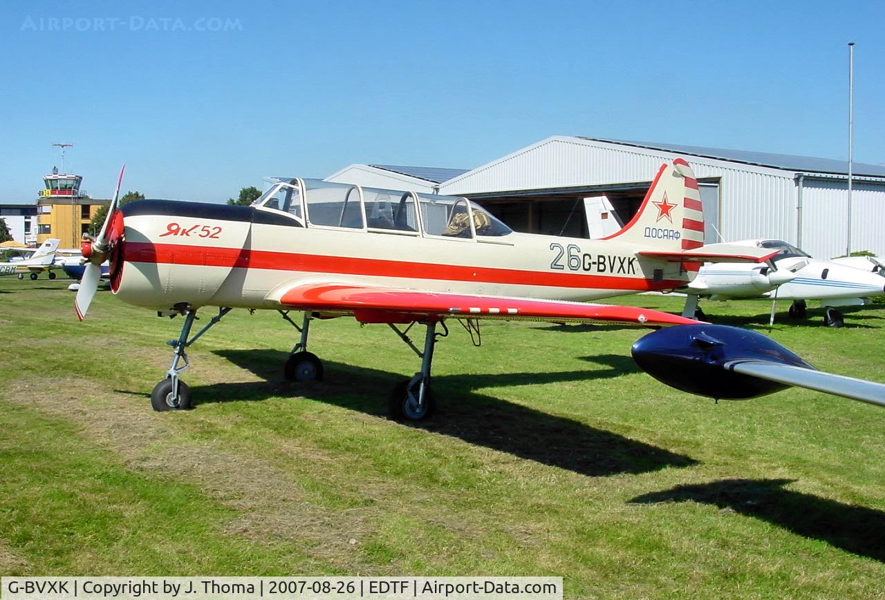 G-BVXK, 1991 Yakovlev (Aerostar) Yak-52 C/N 9111306, Yakovlev YAK-52