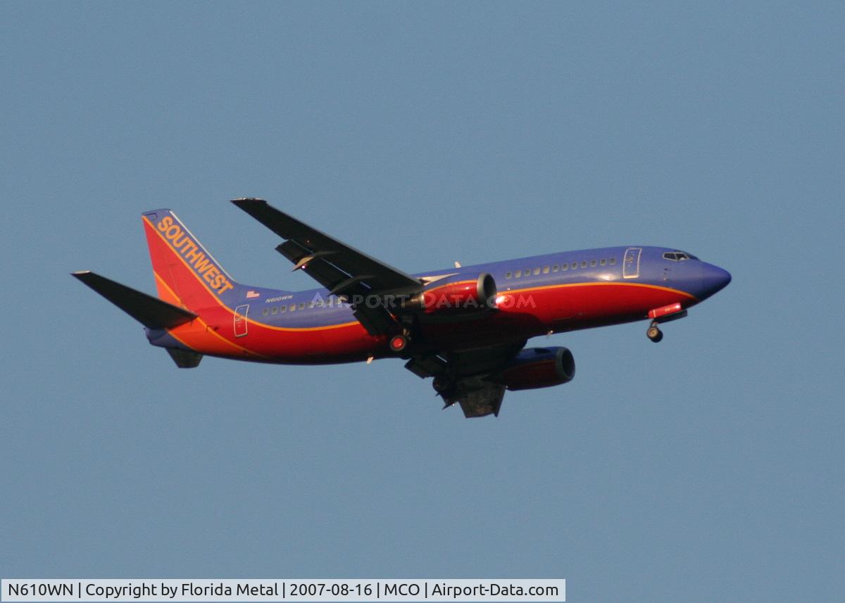N610WN, 1995 Boeing 737-3H4 C/N 27696, Southwest