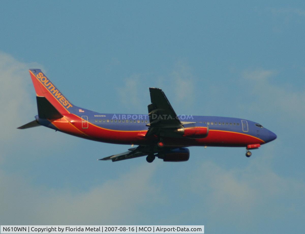 N610WN, 1995 Boeing 737-3H4 C/N 27696, Southwest