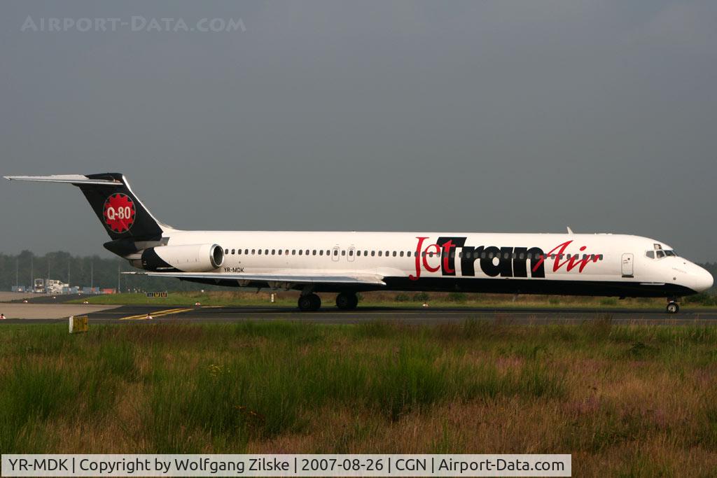 YR-MDK, 1982 McDonnell Douglas MD-82 (DC-9-82) C/N 49139, visitor