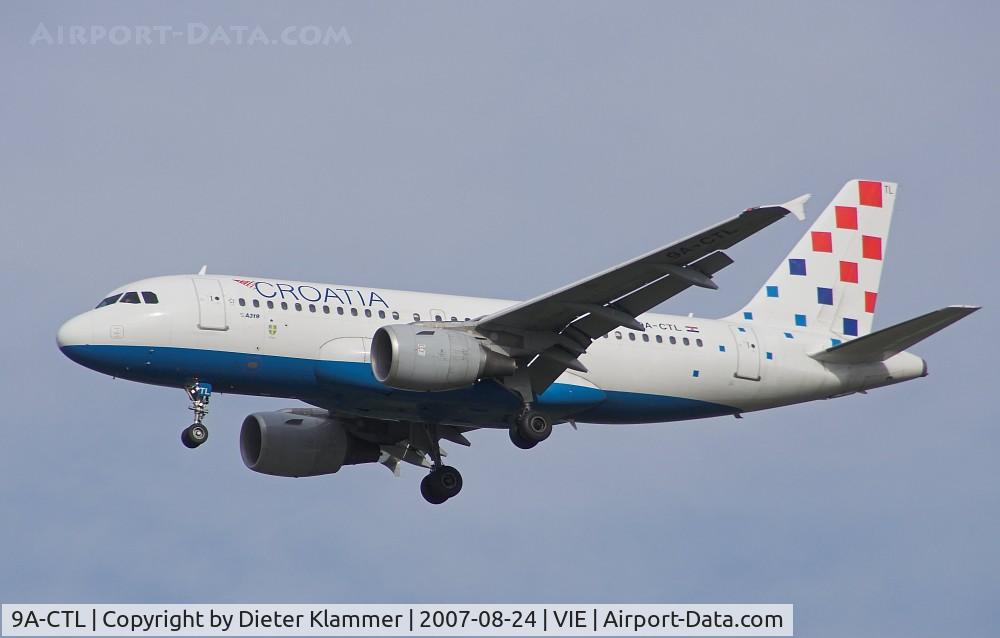9A-CTL, 2000 Airbus A319-112 C/N 1252, CROATIA A319 on final rwy34