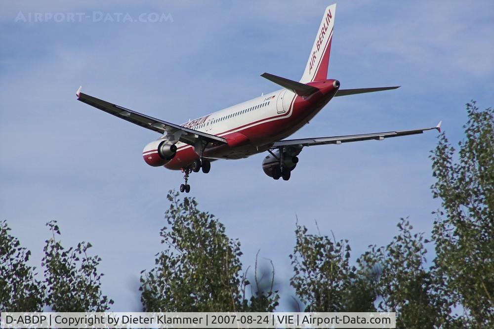 D-ABDP, 2007 Airbus A320-214 C/N 3093, Air Berlin A320-214 on final rwy 34