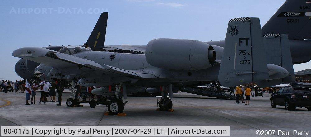 80-0175, 1980 Fairchild Republic A-10C Thunderbolt II C/N A10-0525, The other 23rd FG Hog visiting for the airshow
