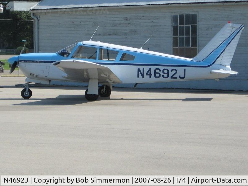 N4692J, 1968 Piper PA-28R-180 Cherokee Arrow C/N 28R-30595, On the ramp at Urbana, OH