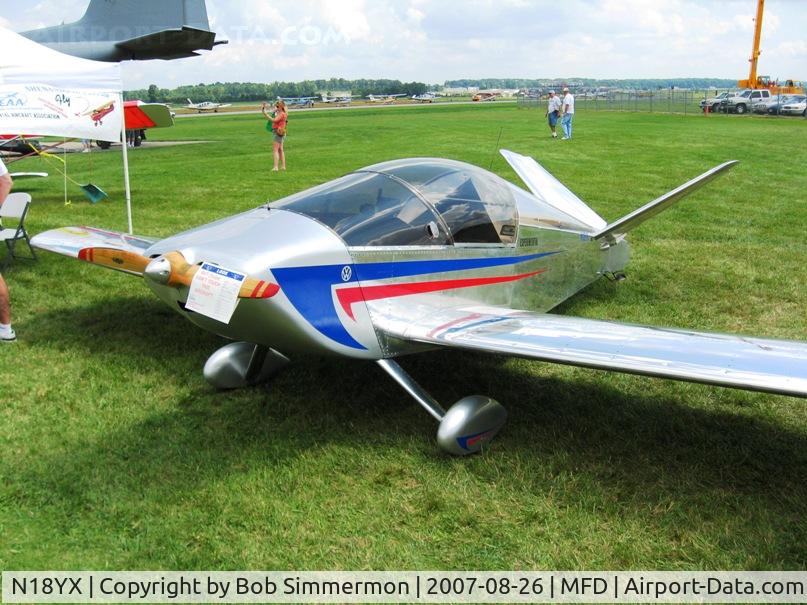N18YX, 2006 Sonex Waiex C/N W0018, On display at the EAA MERFI event at Mansfield, OH