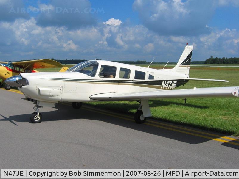 N47JE, 1977 Piper PA-32R-300 Cherokee Lance C/N 32R-7780532, EAA MERFI event at Mansfield, OH