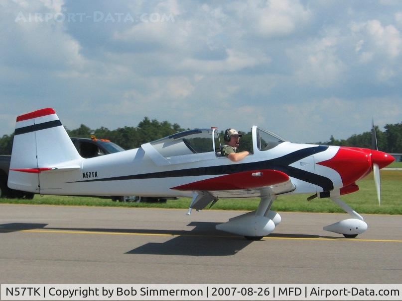 N57TK, 2005 Vans RV-6A C/N 24704, EAA MERFI event at Mansfield, OH