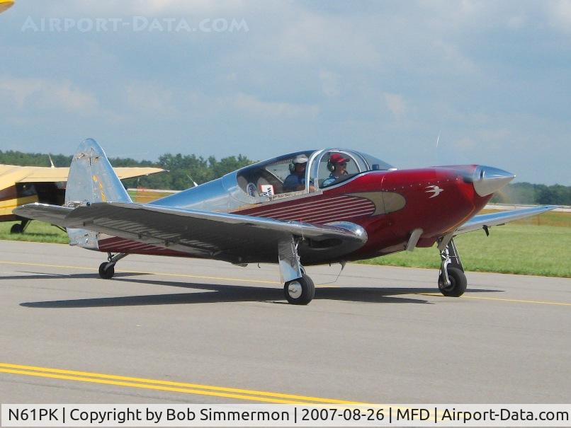 N61PK, 1946 Globe GC-1B Swift C/N 1031, EAA MERFI event at Mansfield, OH