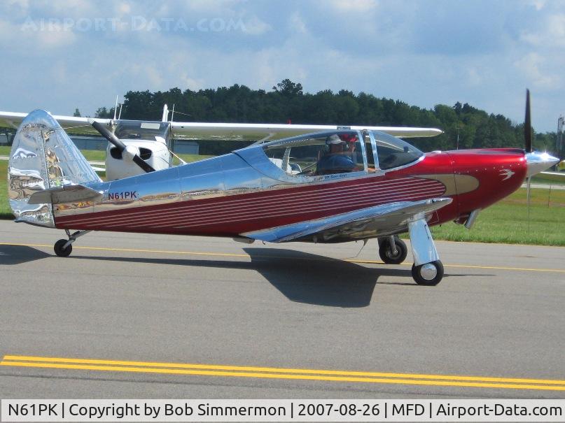 N61PK, 1946 Globe GC-1B Swift C/N 1031, EAA MERFI event at Mansfield, OH