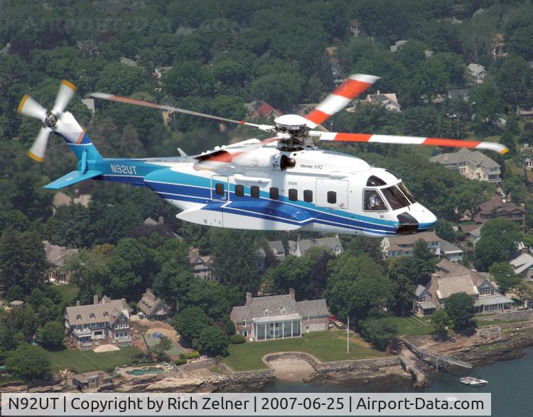 N92UT, 2005 Sikorsky S-92A C/N 920021, N92UT over Connecticut