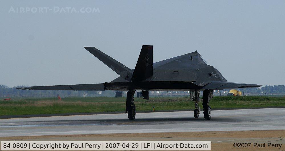 84-0809, 1983 Lockheed F-117A Nighthawk C/N A.4034, Very thin exhausts on this black beauty