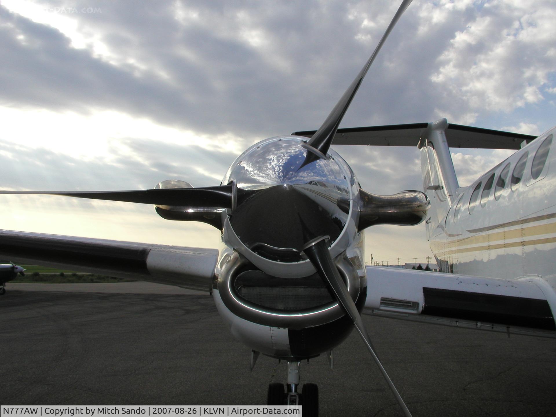 N777AW, 1979 Beech 200 C/N BB-536, Parked on the ramp at Airlake.