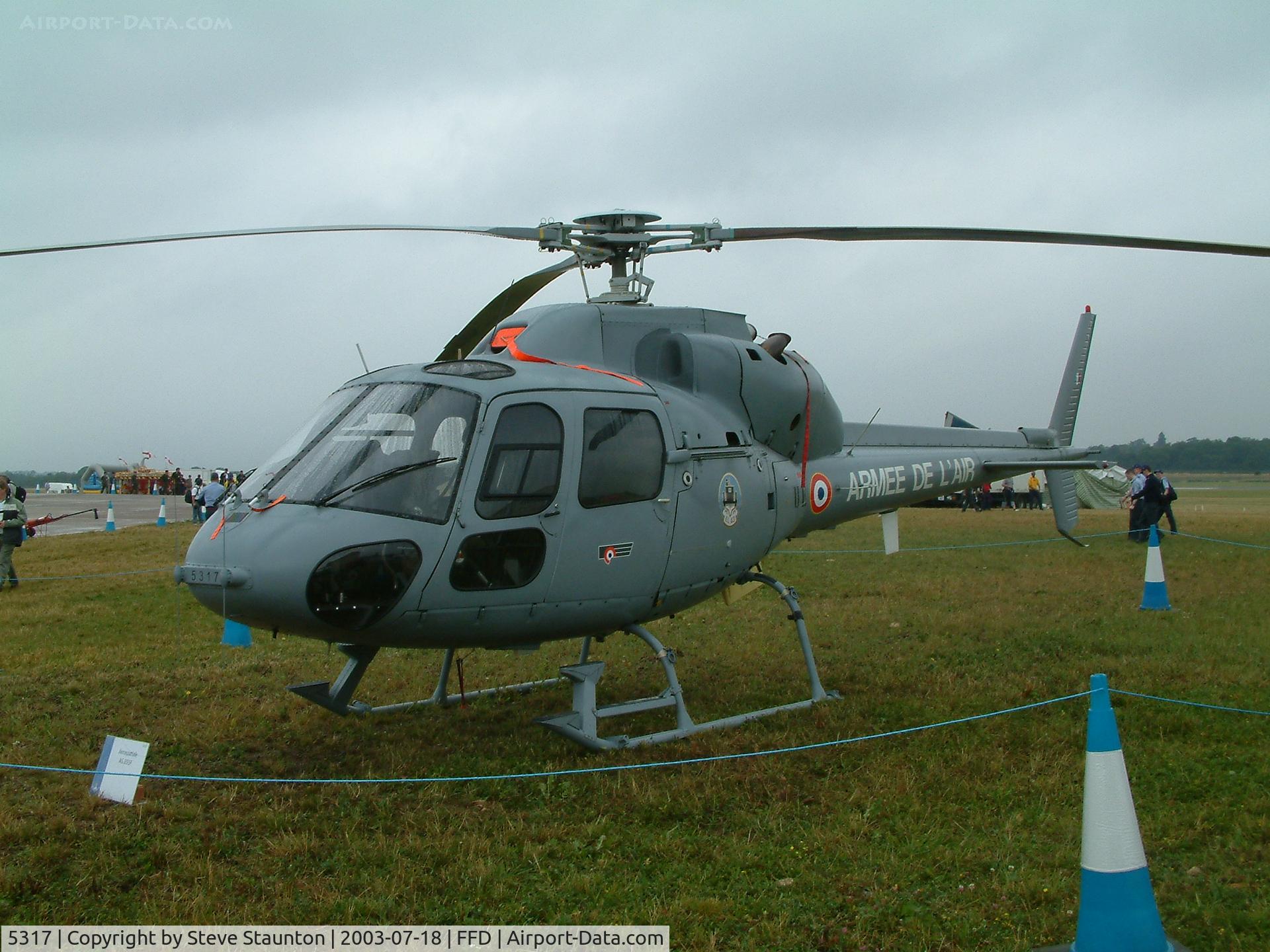 5317, Aérospatiale AS-555AN Fennec C/N 5317, Royal International Air Tattoo 2003