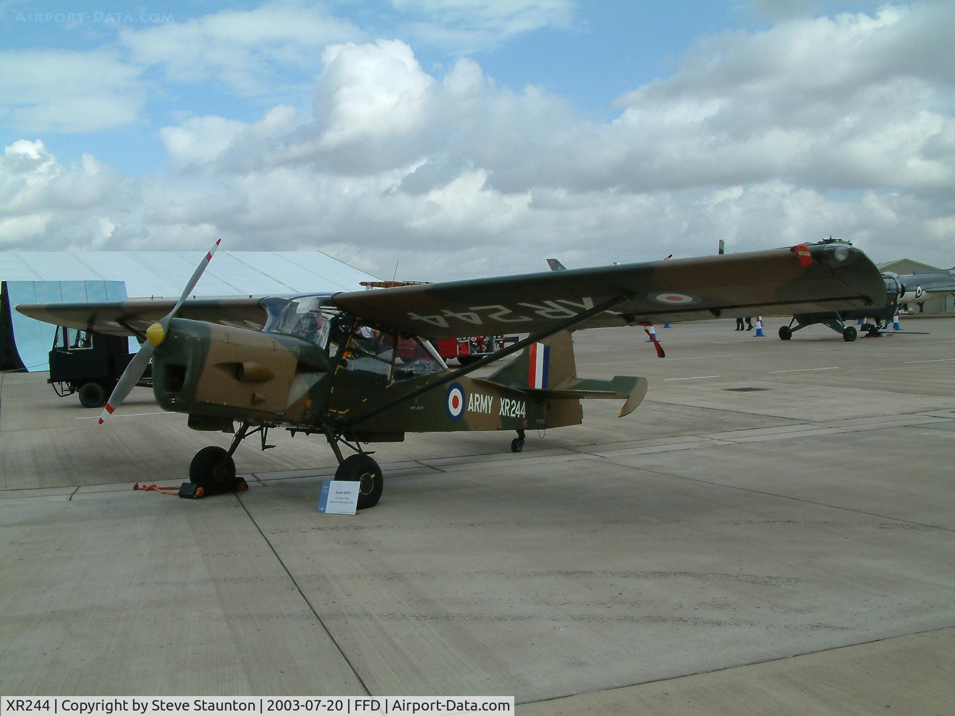 XR244, 1962 Auster AOP.9 C/N B5/10/181, Royal International Air Tattoo 2003