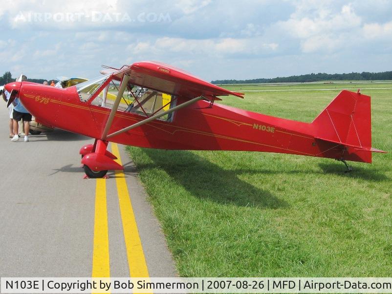 N103E, 2006 Rans S-7S Courier C/N 0106424, EAA MERFI event at Mansfield, OH