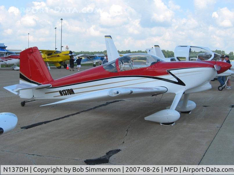 N137DH, 2006 Vans RV-7 C/N 70814, EAA MERFI event at Mansfield, OH