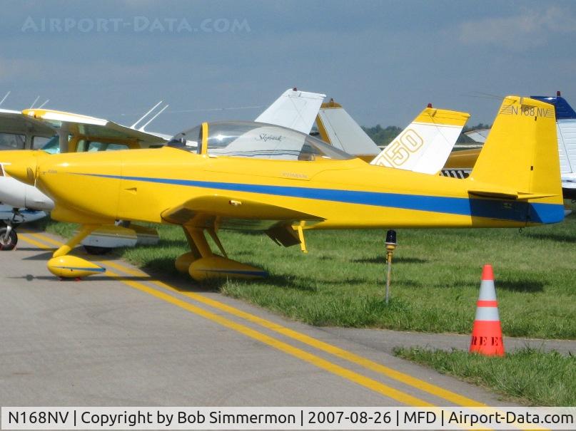N168NV, 2002 Vans RV-8A C/N 81408, EAA MERFI event at Mansfield, OH