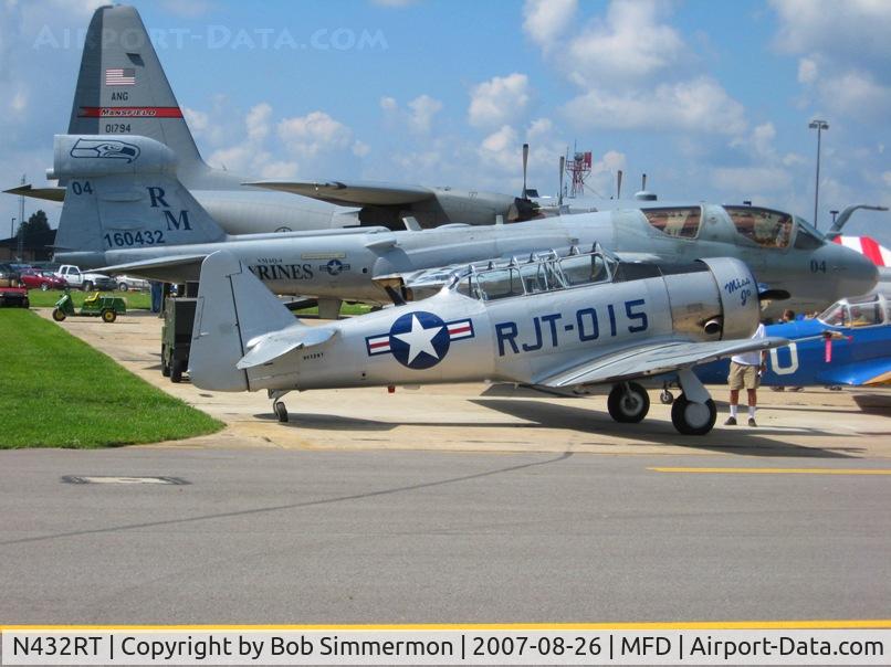 N432RT, North American T-6G Texan C/N 197-015, EAA MERFI event at Mansfield, OH
