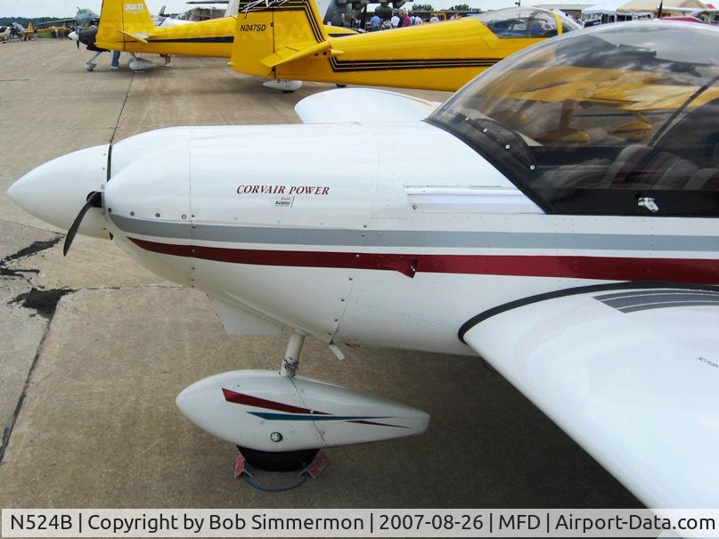 N524B, Zenair CH-601XL Zodiac C/N 6-6351, EAA MERFI event at Mansfield, OH