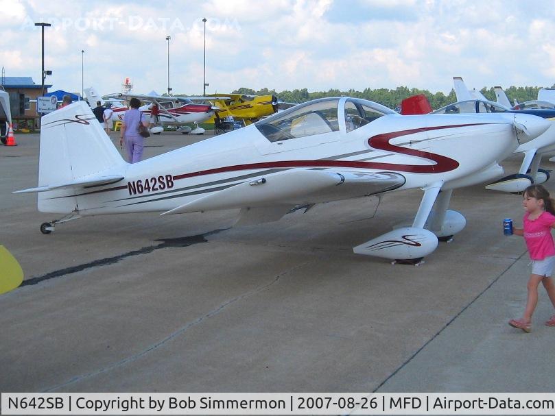 N642SB, 2004 Vans RV-6 C/N 24862, EAA MERFI event at Mansfield, OH