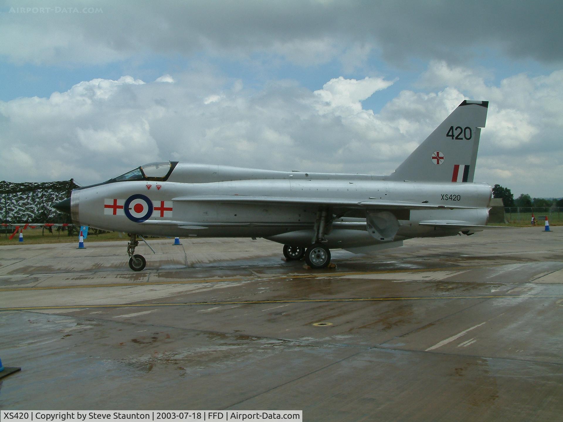 XS420, 1965 English Electric Lightning T.5 C/N 95005, Royal International Air Tattoo 2003