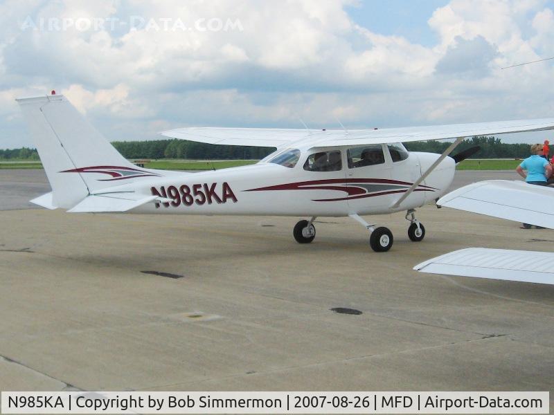 N985KA, 1968 Cessna 172K Skyhawk C/N 17257703, EAA MERFI event at Mansfield, OH