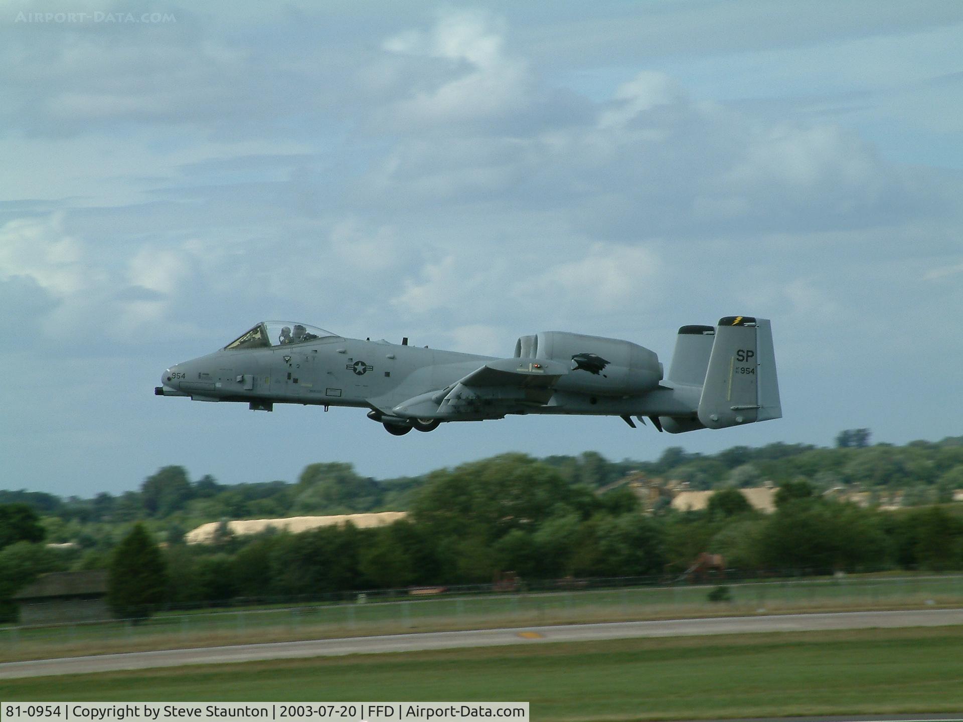 81-0954, 1981 Fairchild Republic A-10A Thunderbolt II C/N A10-0649, Royal International Air Tattoo 2003