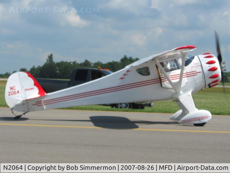 N2064, 1937 Monocoupe 110 Special C/N A748, EAA MERFI event at Mansfield, OH