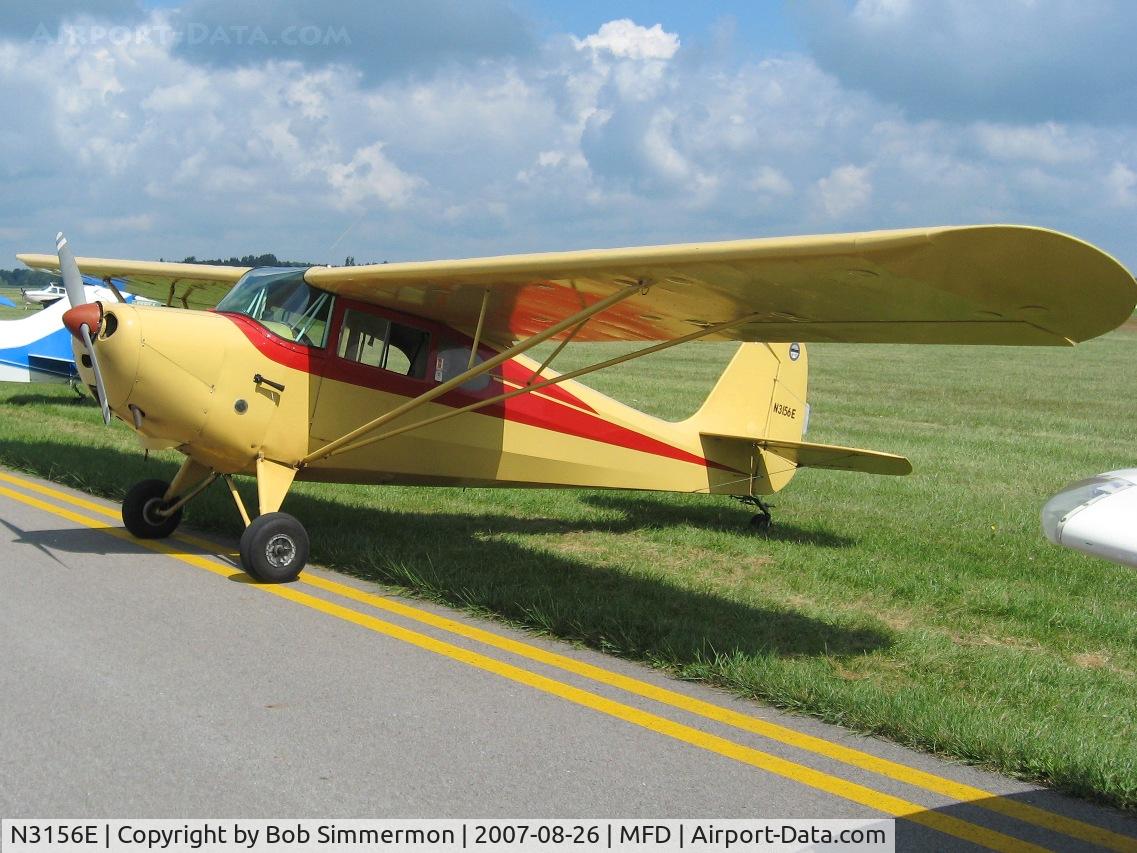 N3156E, 1946 Aeronca 11AC Chief C/N 11AC-1449, EAA MERFI event at Mansfield, OH