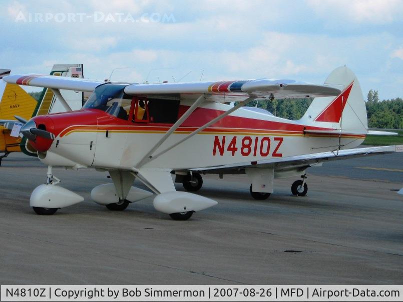 N4810Z, 1961 Piper PA-22-108 Colt C/N 22-8379, EAA MERFI event at Mansfield, OH
