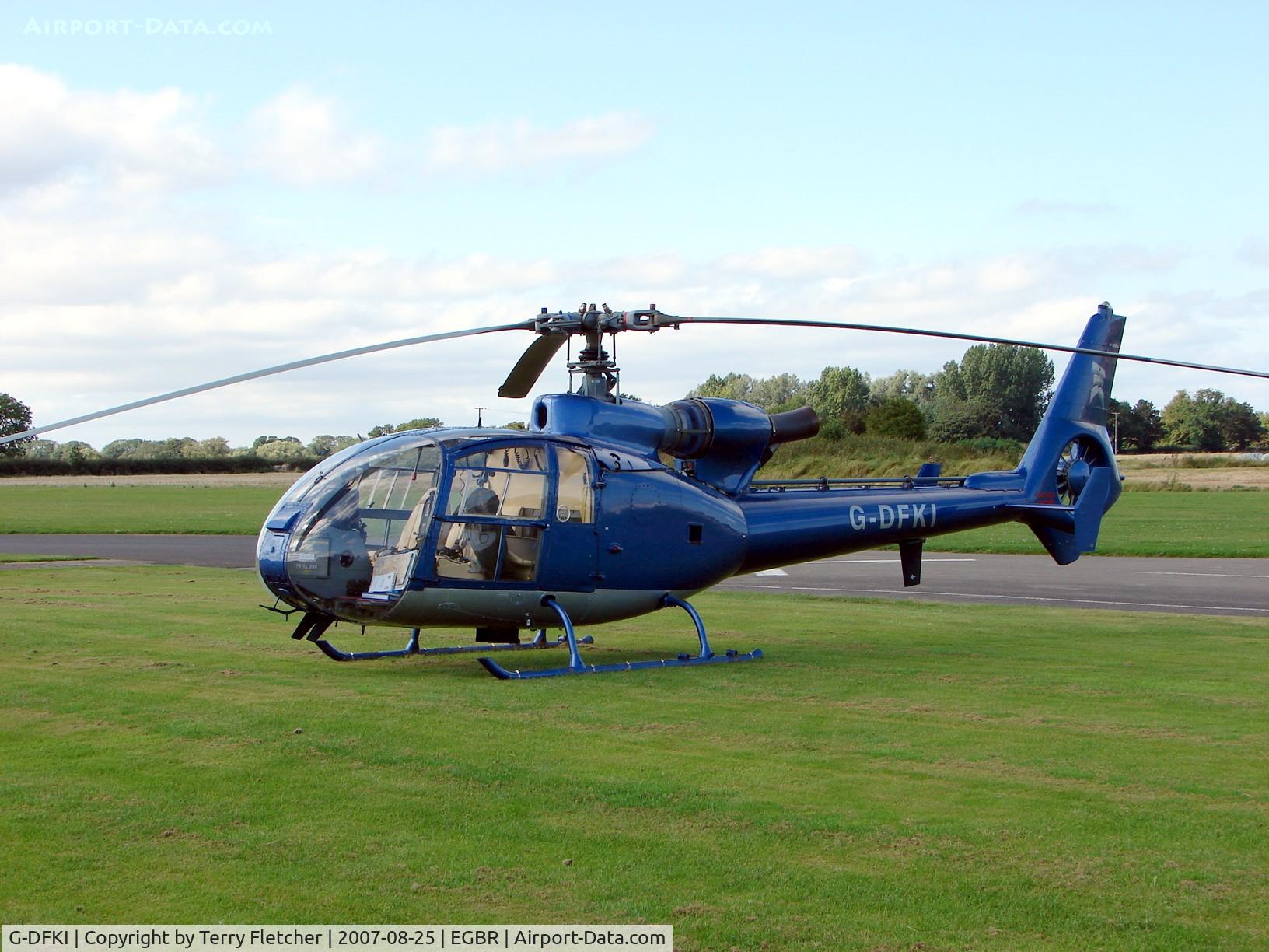 G-DFKI, 1974 Westland SA-341C Gazelle HT2 C/N WA1216, Gazelle at Brighton UK