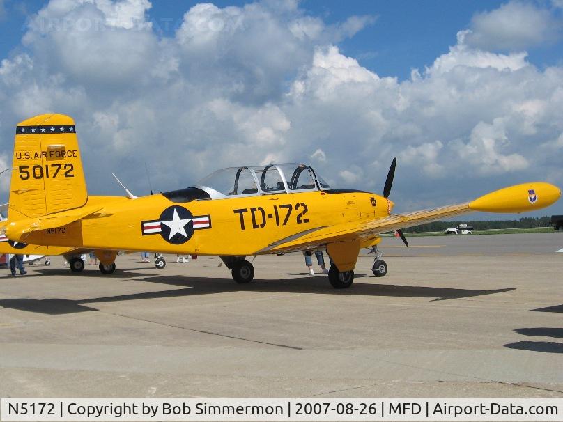 N5172, 1955 Beech A45 C/N G-729, EAA MERFI event at Mansfield, OH