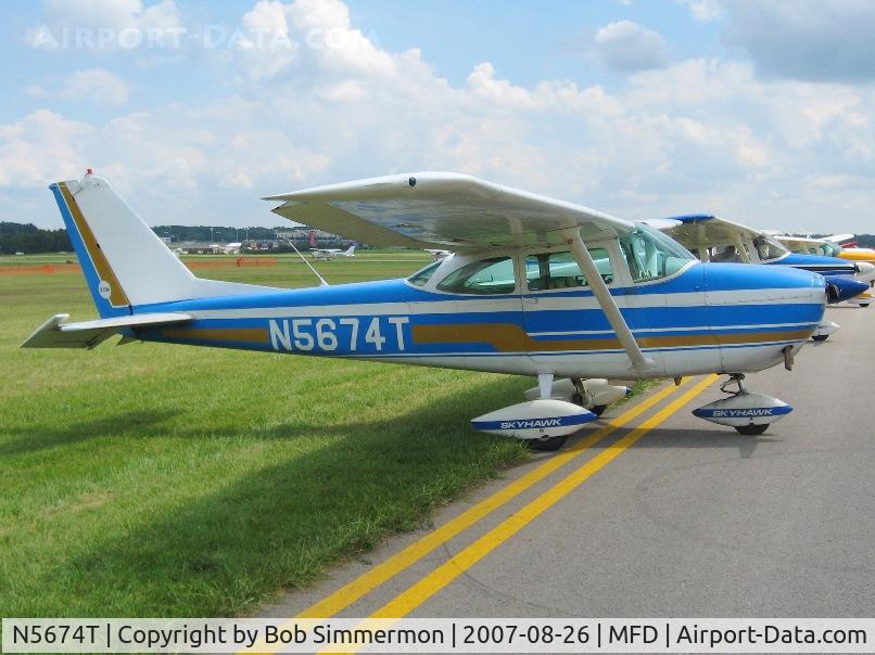 N5674T, 1964 Cessna 172E C/N 17251574, EAA MERFI event at Mansfield, OH