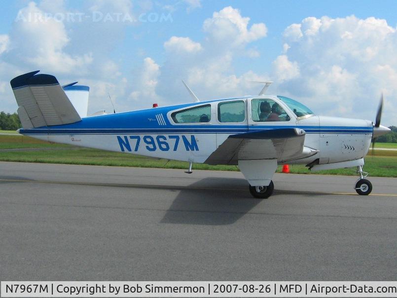 N7967M, 1966 Beech V35 Bonanza C/N D-8260, EAA MERFI event at Mansfield, OH