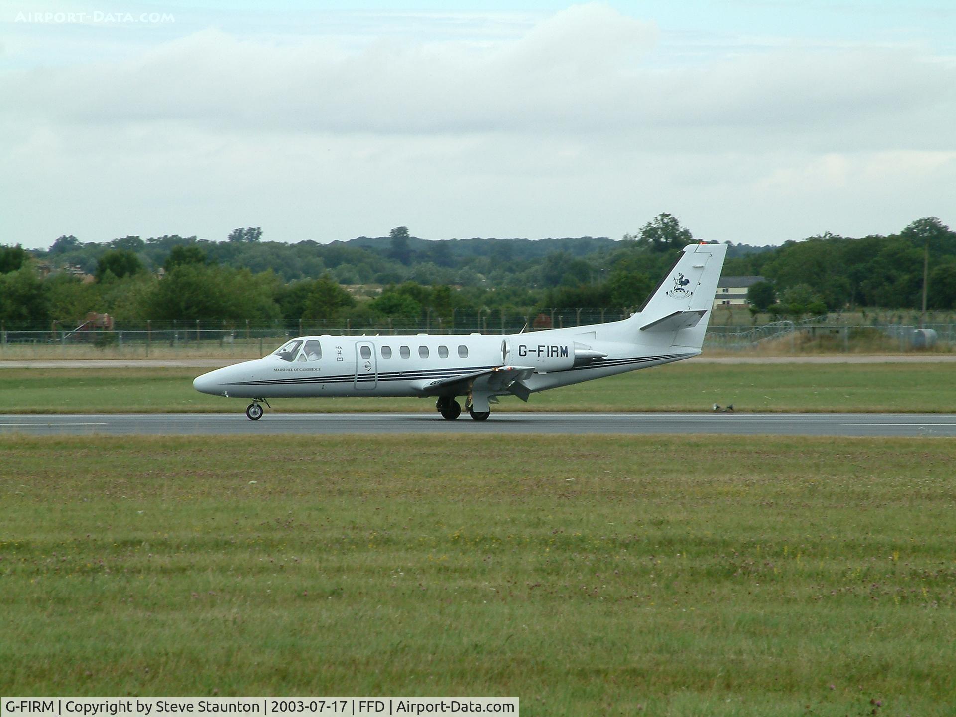 G-FIRM, 2000 Cessna 550B Citation Bravo C/N 550-0940, Royal International Air Tattoo 2003