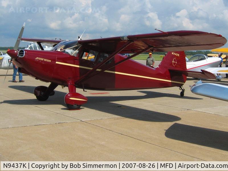 N9437K, 1947 Stinson 108-2 Voyager C/N 108-2437, EAA MERFI event at Mansfield, OH