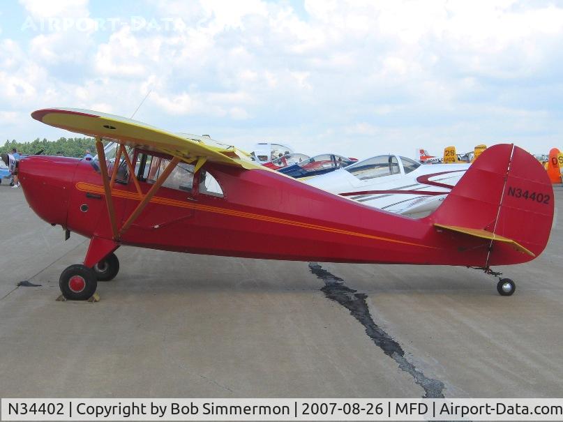 N34402, 1941 Aeronca 65-CA Super Chief C/N C-14291, EAA MERFI event at Mansfield, OH
