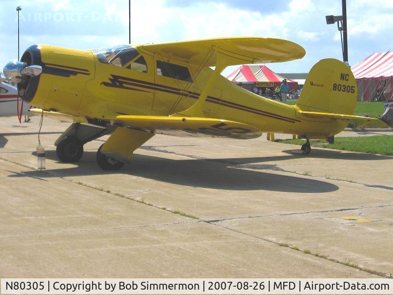 N80305, 1946 Beech G17S C/N B-04, EAA MERFI event at Mansfield, OH