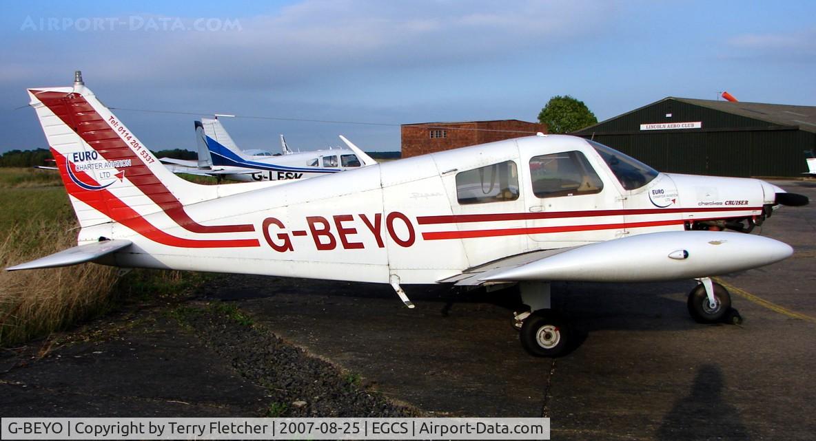 G-BEYO, 1977 Piper PA-28-140 Cherokee Cruiser C/N 28-7725215, Pa-28-140