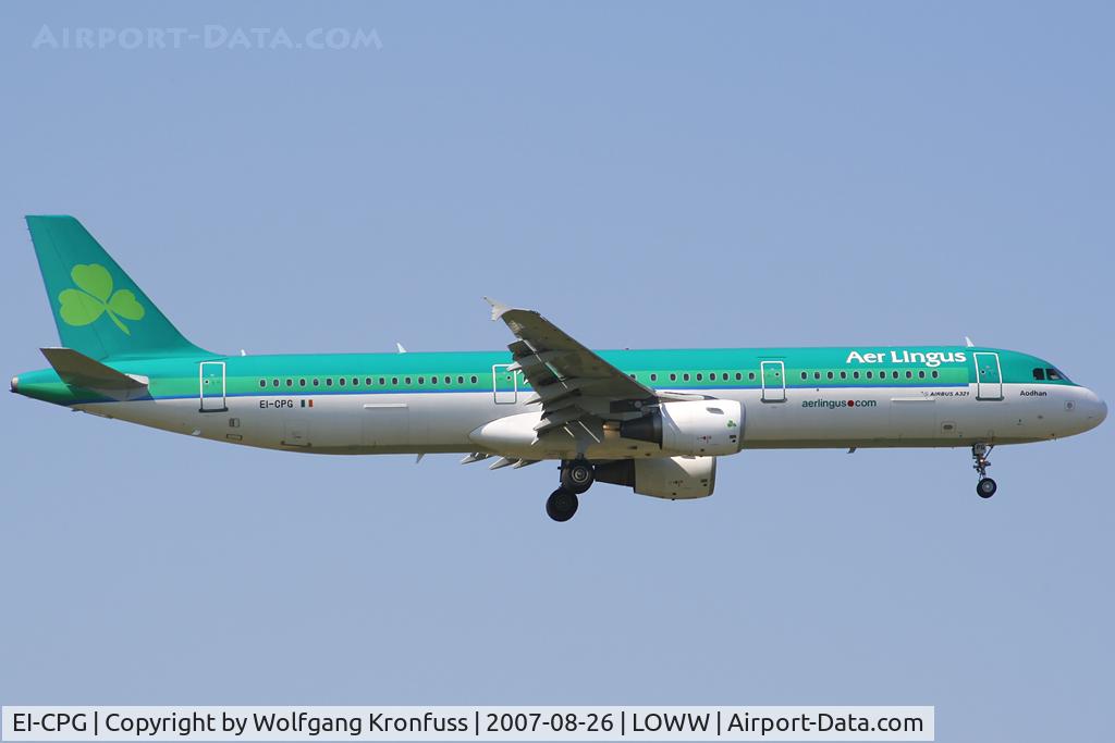 EI-CPG, 1999 Airbus A321-211 C/N 1023, Comin' in from Dublin