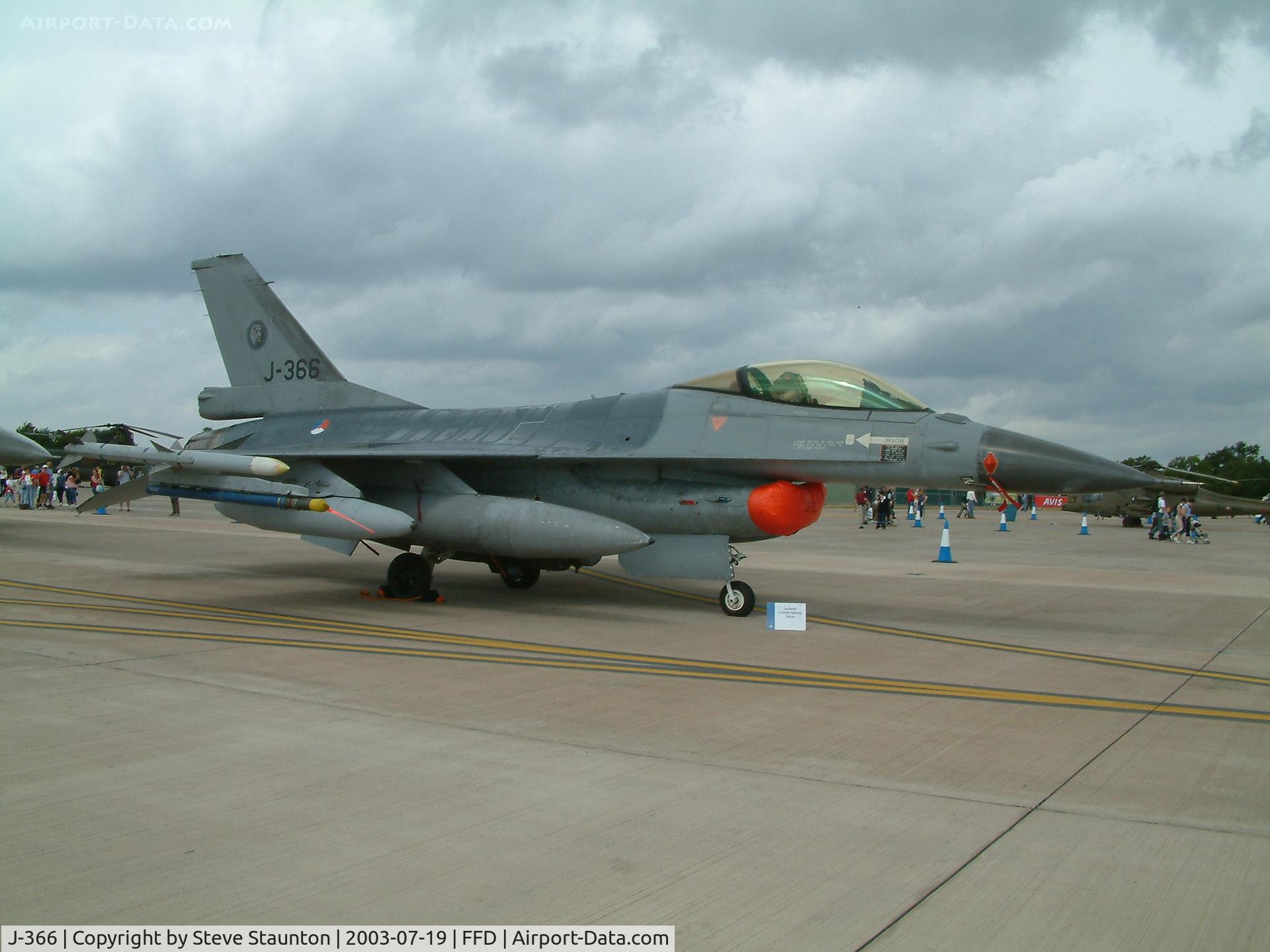 J-366, Fokker F-16A Fighting Falcon C/N 6D-123, Royal International Air Tattoo 2003