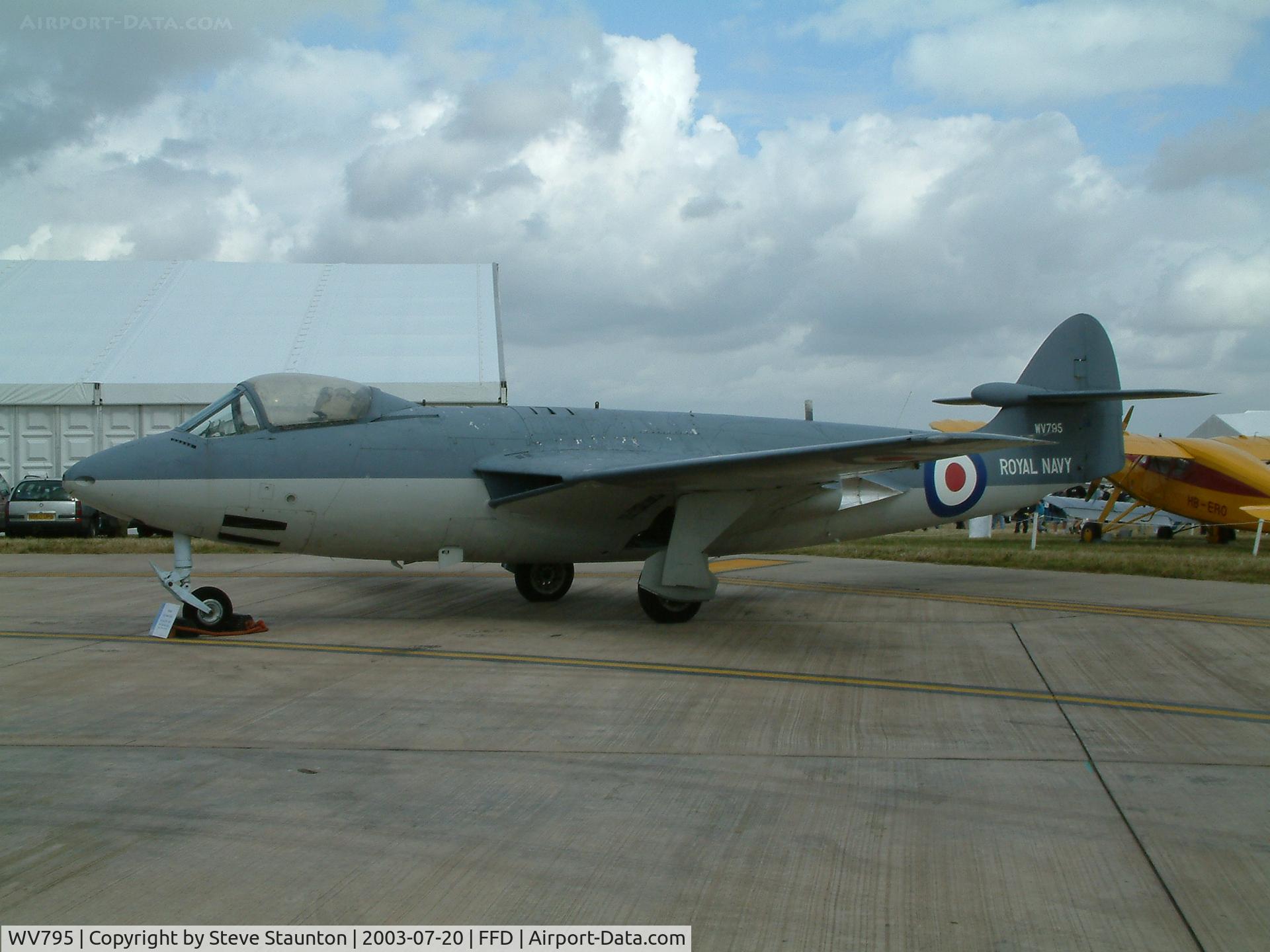 WV795, Hawker Sea Hawk FGA.6 C/N 6056, Royal International Air Tattoo 2003