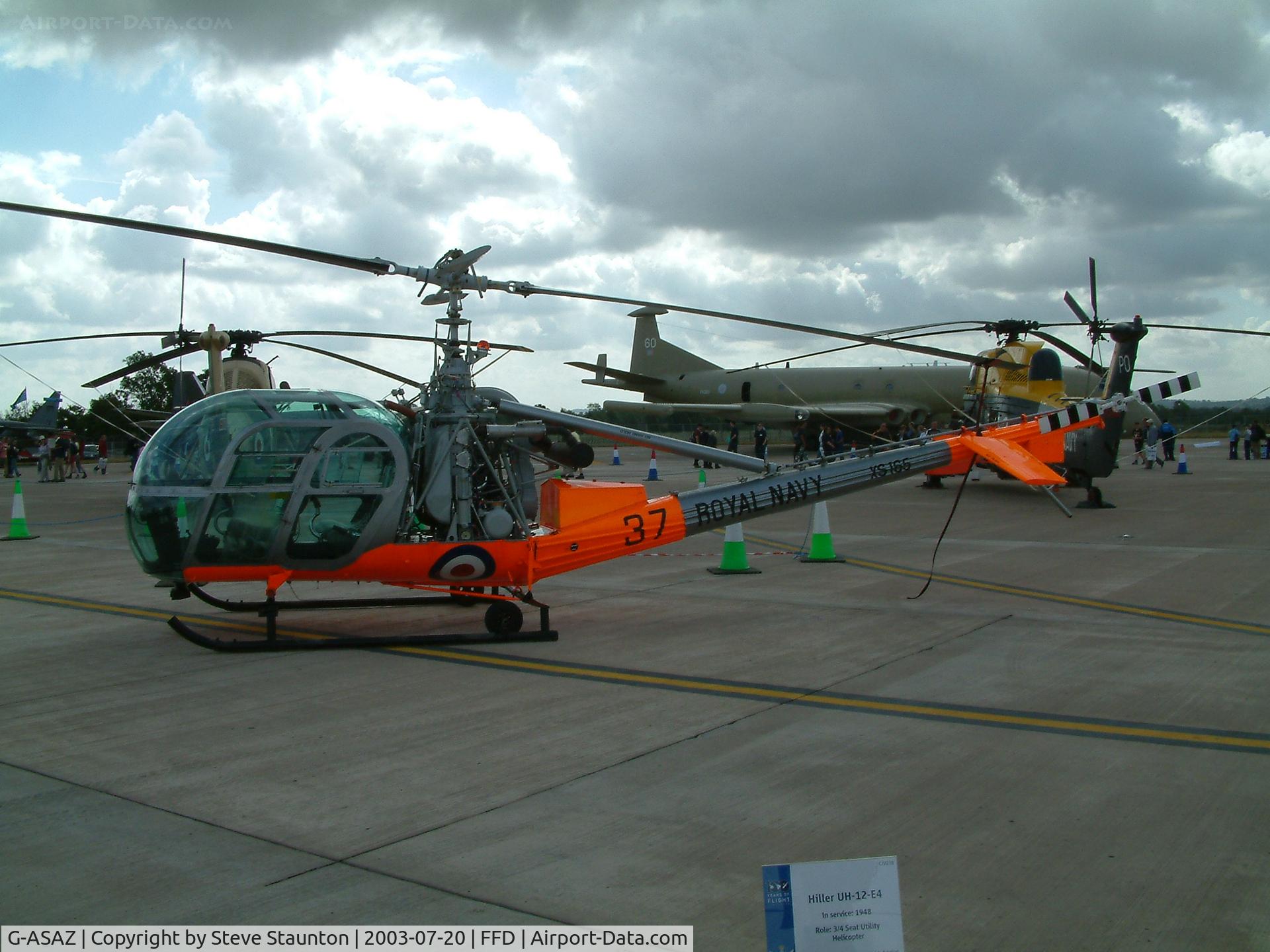 G-ASAZ, 1960 Hiller UH-12E C/N 2070, Royal International Air Tattoo 2003