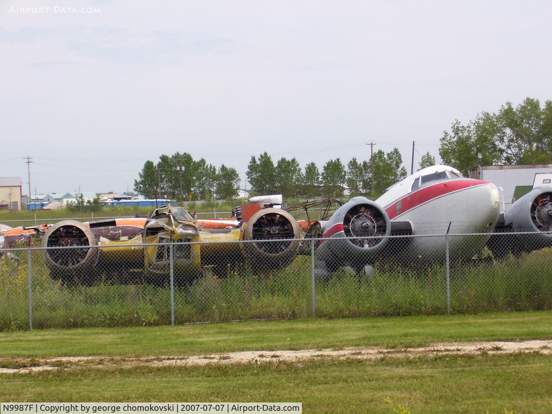 N9987F, Lockheed 18 Lodestar C/N 2209, crashed as C-FOZO