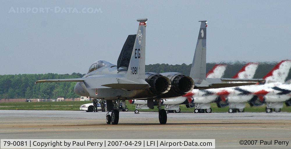 79-0081, 1979 McDonnell Douglas F-15C Eagle C/N 0632/C150, Waving with the brake