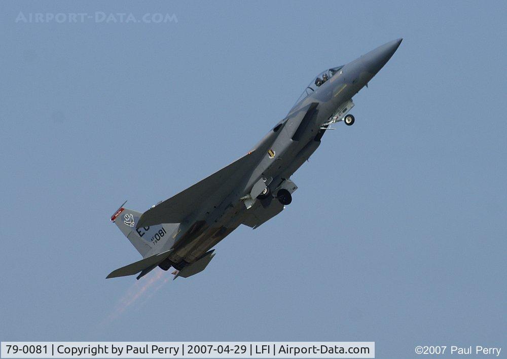 79-0081, 1979 McDonnell Douglas F-15C Eagle C/N 0632/C150, Leaping into the air, and tucking the gear away