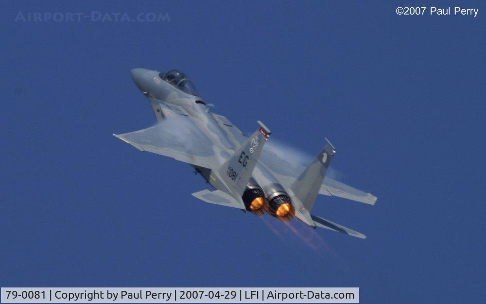 79-0081, 1979 McDonnell Douglas F-15C Eagle C/N 0632/C150, Full burner!
