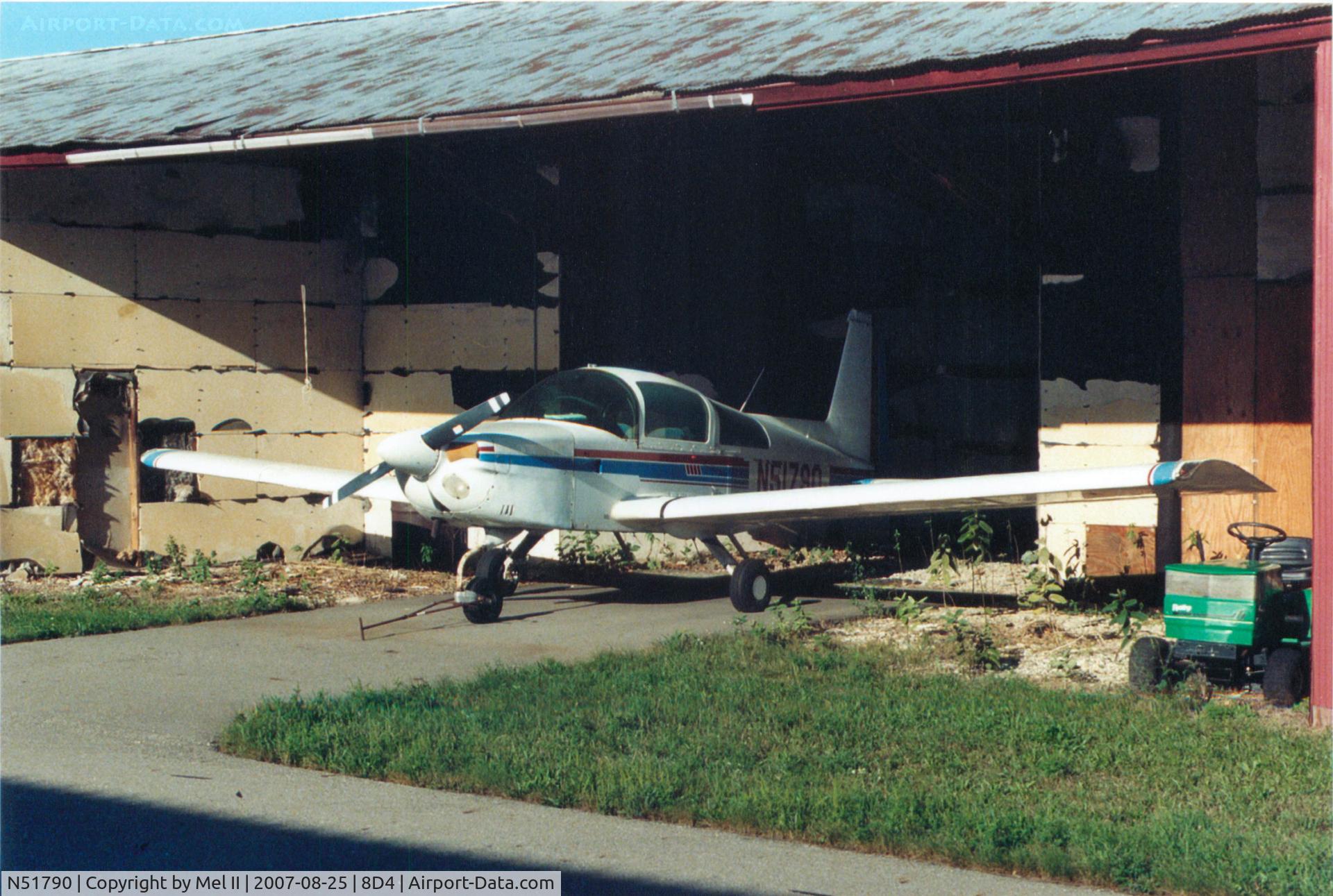 N51790, 1979 Gulfstream American Corp AA-5A C/N AA5A-0850, Parked @ Paul C. Miller-Sparta Airport (8D4)