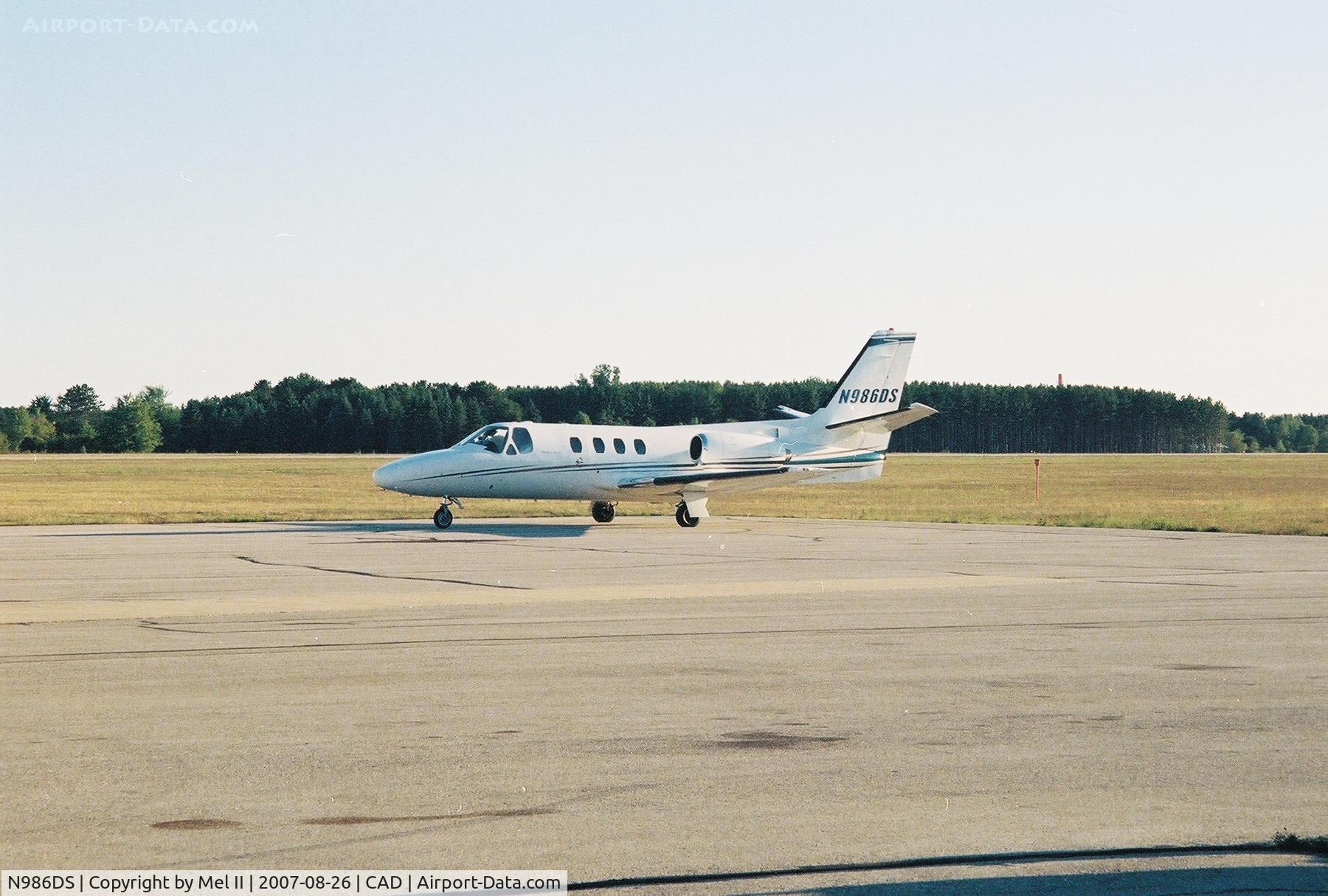 N986DS, 1983 Cessna 501 Citation I/SP C/N 501-0321, Parked @ Wexford County Airport (CAD)